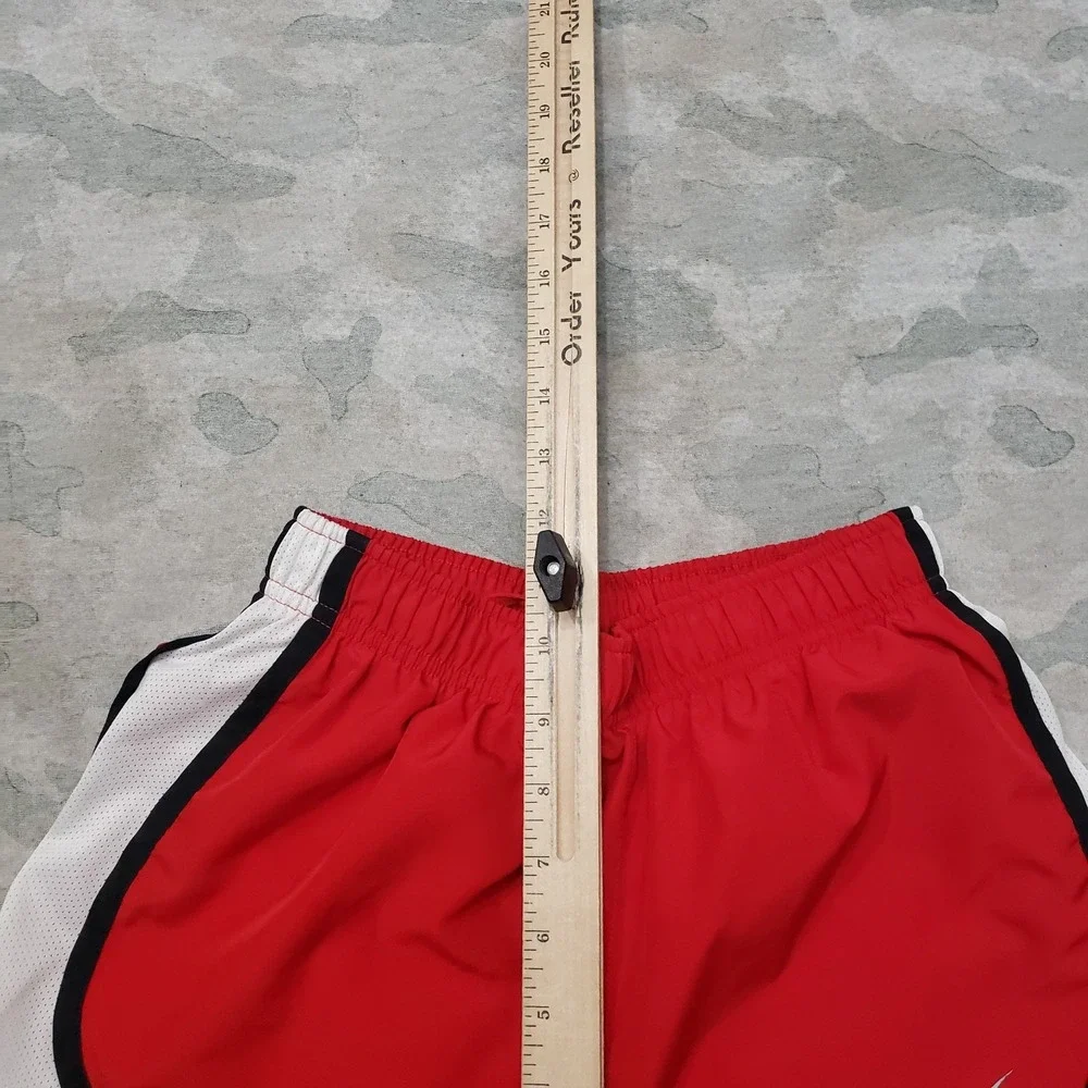 Nike Shorts Womens XS Red Dri-Fit Drawstring Running Lined Outdoors Gym Athletic